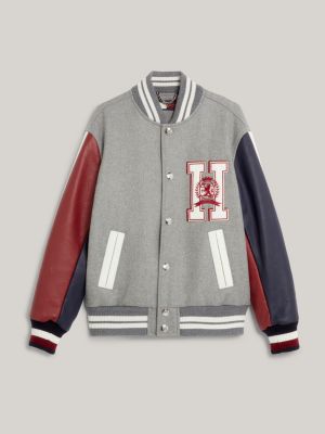 Tommy Hilfiger Men's Logo-Embroidered Varsity Jacket