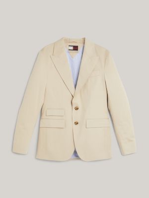 Chino Single Breasted Blazer | Beige | Tommy Hilfiger