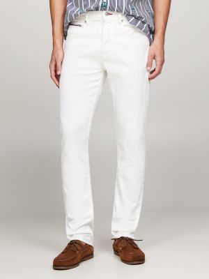 Tommy hilfiger white jeans sale