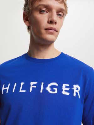 Hilfiger Crafted Logo T-Shirt | Blue | Tommy Hilfiger