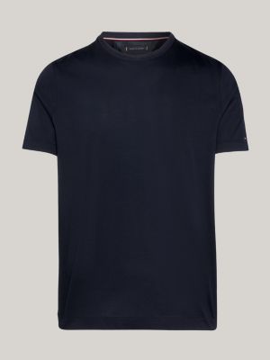 T-Shirt aus mercerisierter Baumwolle mit Flag | Blau | Tommy Hilfiger