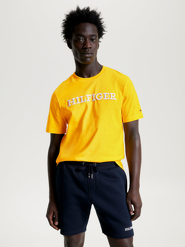 Hilfiger Monotype Embroidery Archive Fit T-Shirt | YELLOW | Tommy Hilfiger