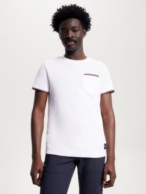 Tommy Hilfiger Back Logo Print Classic Fit T-shirt in White for Men