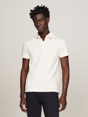 TH Monogram Appliqué Regular Fit Polo | Beige | Tommy Hilfiger