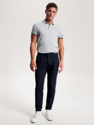 Hilfiger Monotype Slim Fit Polo | Grey | Tommy Hilfiger