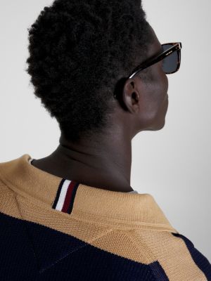 polo relaxed fit in cotone mercerizzato blue da uomo tommy hilfiger