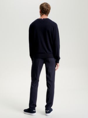 Hilfiger Monotype Supima Relaxed Jumper | BLUE | Tommy Hilfiger