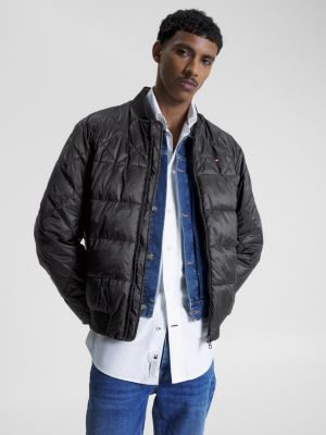Packable Recycled Padded Bomber Jacket | BLACK | Tommy Hilfiger