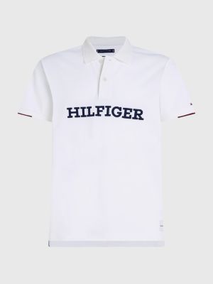 Hilfiger Monotype Archive Fit Polo | White | Tommy Hilfiger