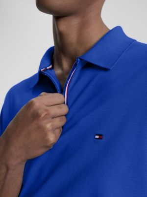 Tommy Hilfiger slim fit polo shirt with contrast zip Talla M Color