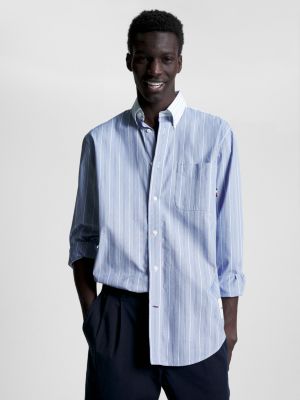 1985 Collection Stripe Slim Fit Shirt | Blue | Tommy Hilfiger