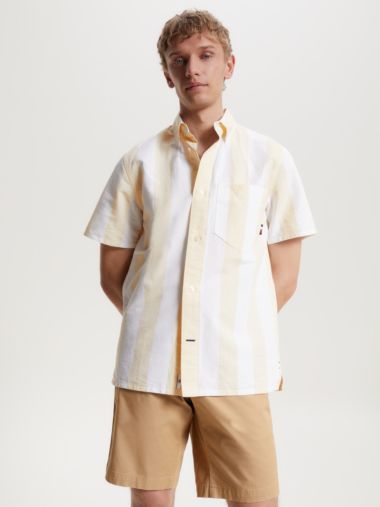 Stripe Regular Fit Short Sleeve Shirt