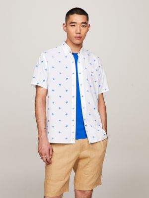 Tommy hilfiger short hot sale sleeve shirt