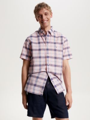 Mens tommy hilfiger short sleeve shirt sale