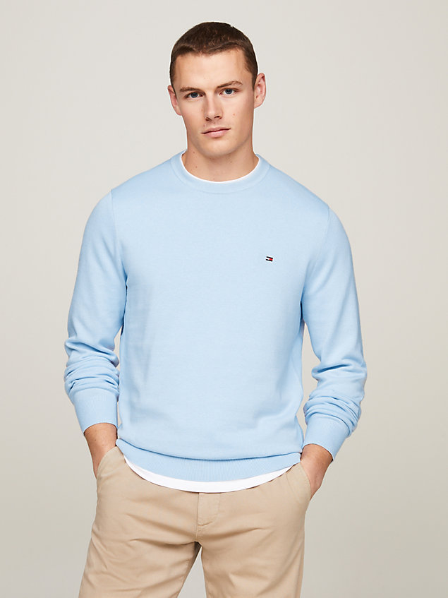 pullover classics blue da uomini tommy hilfiger