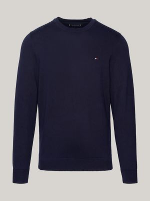 Classics Crew Neck Jumper | Blue | Tommy Hilfiger