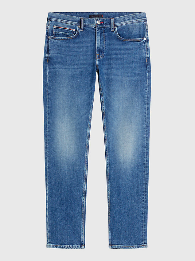 denim denton straight jeans mit fade-effekten für herren - tommy hilfiger
