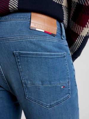 denim bleecker slim faded jeans for men tommy hilfiger