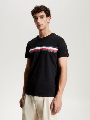 T-Shirt Black Fit Hilfiger Hilfiger Tommy Slim | Monotype |
