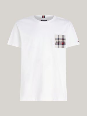 | | White T-Shirt Tommy Hilfiger Patch Monotype Hilfiger