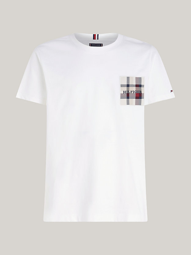 Hilfiger Monotype Patch T-Shirt | White | Tommy Hilfiger