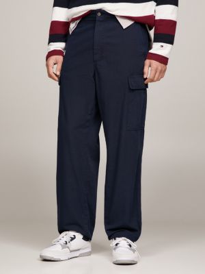 Murray Wide Leg Cargo Trousers | BLUE | Tommy Hilfiger