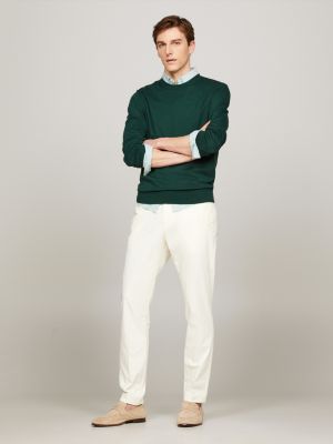 white premium harlem skinny tapered fit chinos für herren - tommy hilfiger