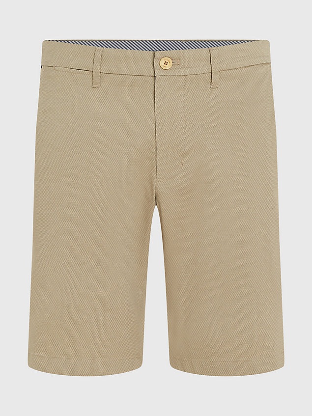 beige brooklyn chino shorts for men tommy hilfiger