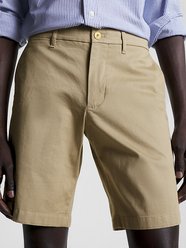 beige brooklyn chino shorts for men tommy hilfiger