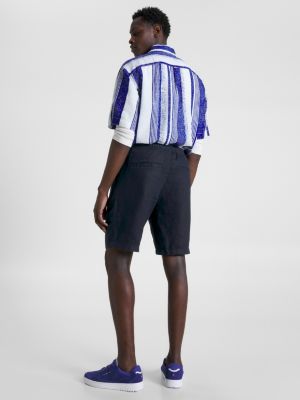 Harlem Linen Relaxed Utility Shorts Blue Tommy Hilfiger