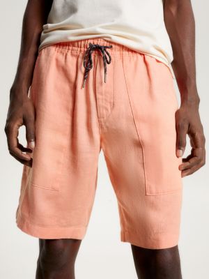 Harlem Linen Relaxed Utility Shorts Pink Tommy Hilfiger