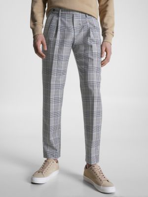 Aardrijkskunde Roeispaan Jaarlijks Hampton Luxe geruite tapered broek | BLAUW | Tommy Hilfiger