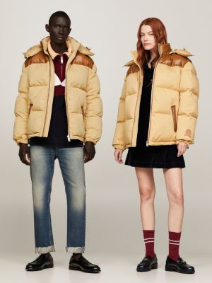 Ryd op i aften Bærecirkel Crest Relaxed New York Puffer Jacket | BEIGE | Tommy Hilfiger