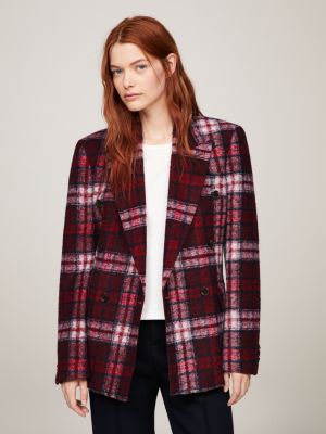 tommy hilfiger plaid blazer