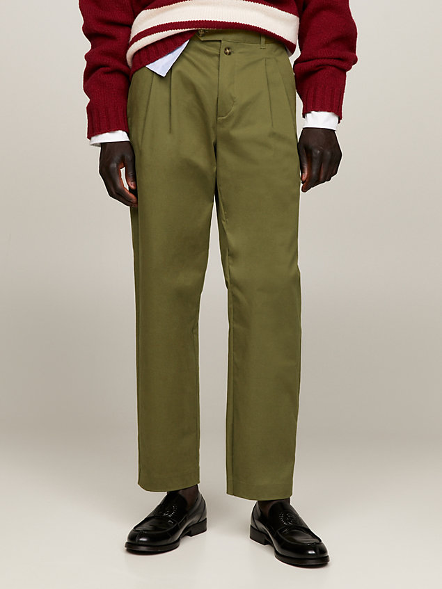 green crest classics relaxed fit chinos for men tommy hilfiger