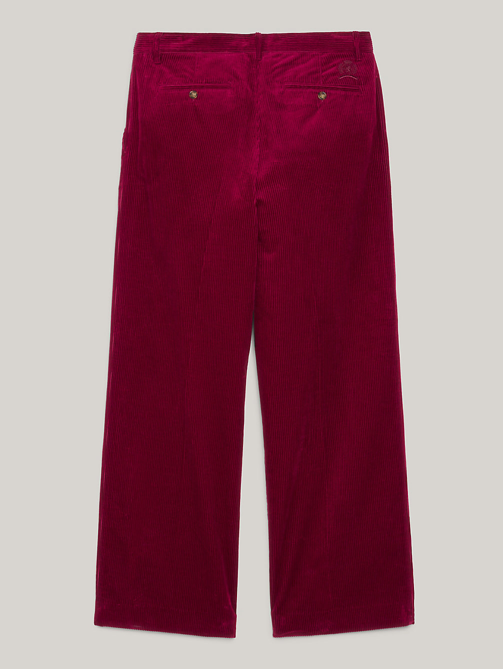 red crest relaxed fit corduroy chinos for men tommy hilfiger