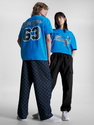 Tshirt Tommy x MercedesAMG F1 x Awake NY à logo au dos BLEU Tommy