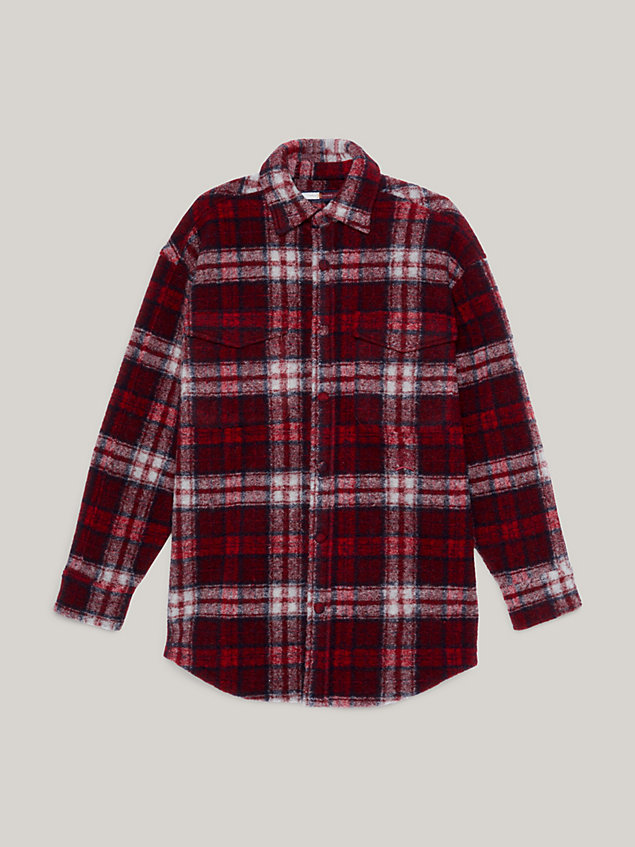 red crest genderneutrales classic fit hemd mit schottenkaro für herren - tommy hilfiger