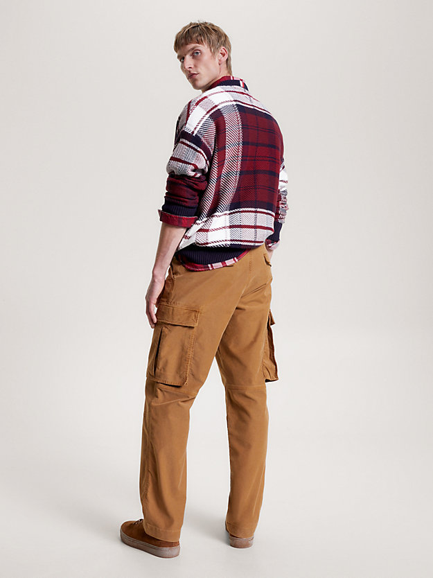 Garment-Dyed Cargo Pocket Trousers | Brown | Tommy Hilfiger