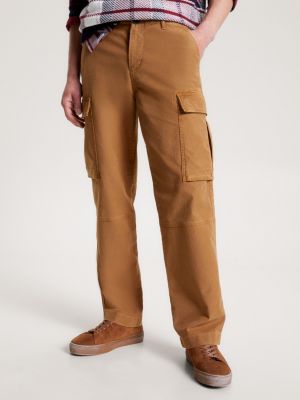 Homme - Pantalon cargo baggy en coton biologique Beige Robe