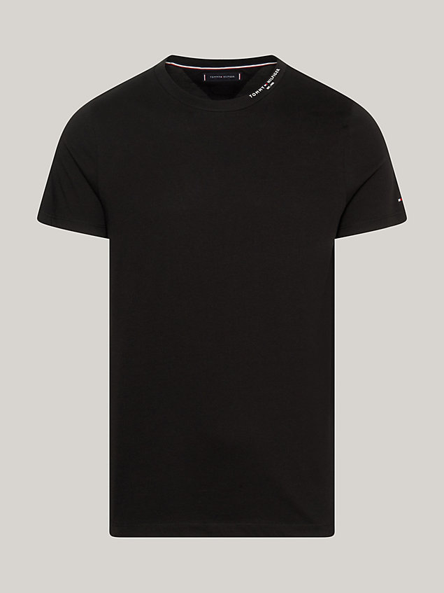 black logo collar slim fit t-shirt for men tommy hilfiger