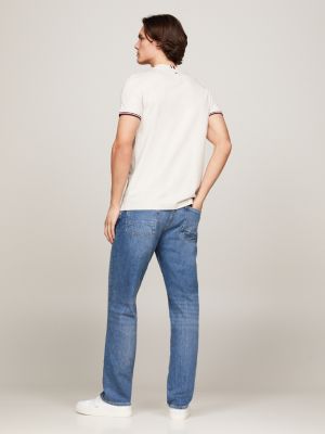 Tipped Cuff Slim T-Shirt | Brown | Tommy Hilfiger