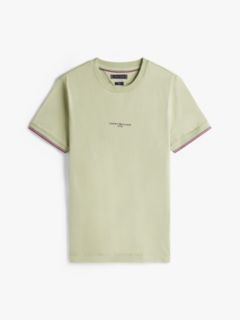 Slim Jersey Tipped T-Shirt — Green 5