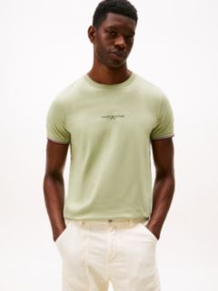 Slim Jersey Tipped T-Shirt — Green 1