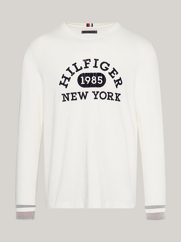 Hilfiger Long White | Hilfiger Tommy Monotype | Sleeve T-Shirt