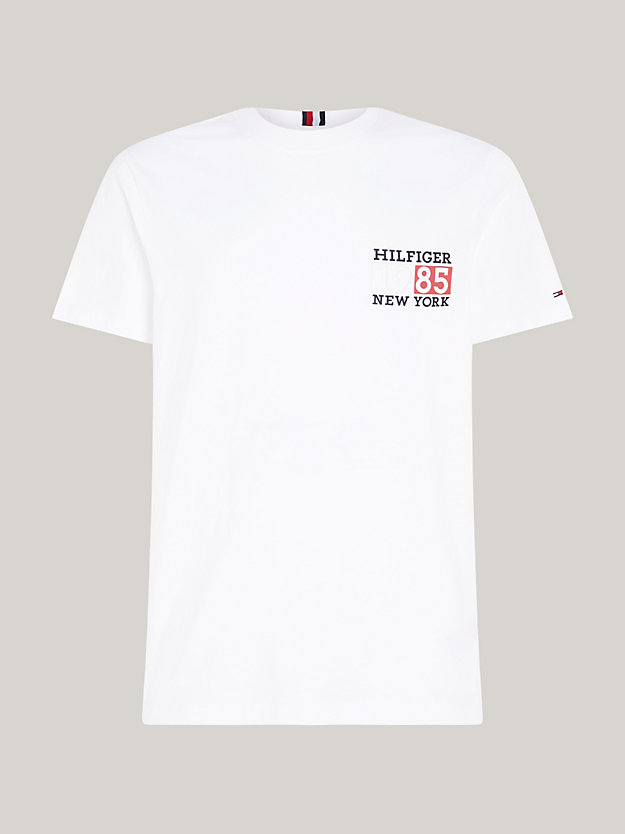 New York Logo Crew Neck T-Shirt | White | Tommy Hilfiger