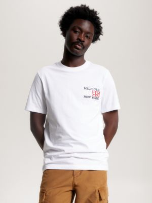 New York Tommy Hilfiger White | Logo T-Shirt | Neck Crew