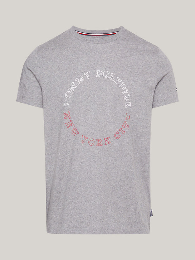 Hilfiger Monotype Slim Fit T-Shirt | Grey | Tommy Hilfiger
