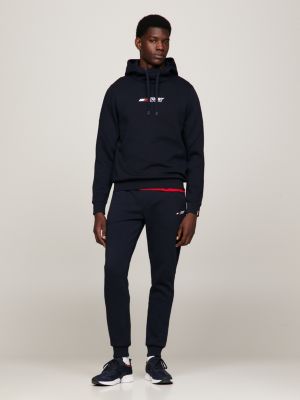 Sweat à capuche Tommy Hilfiger avec manches longues bleu électrique