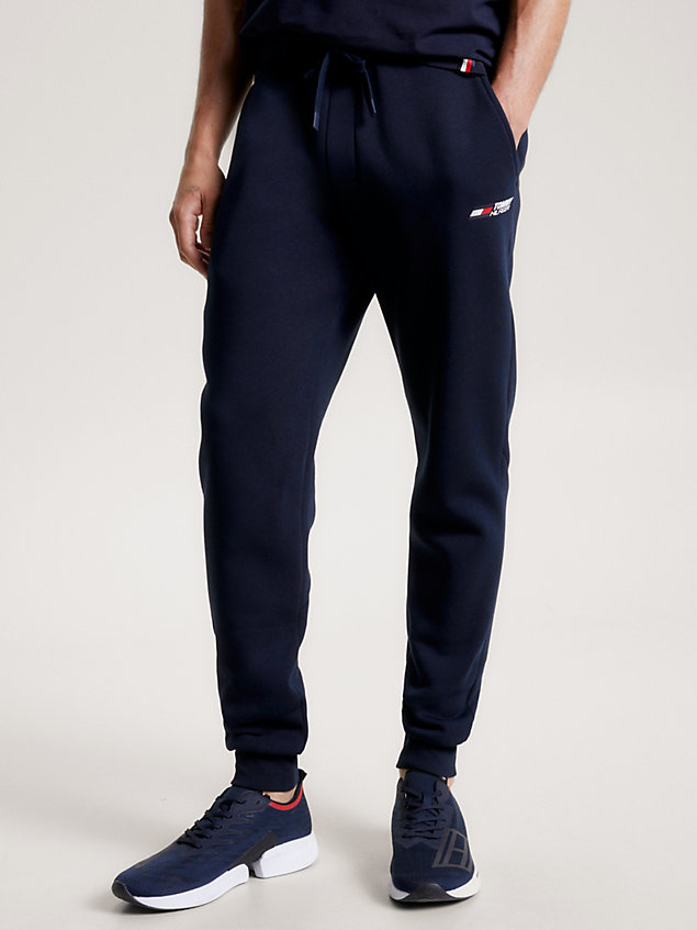 blue sport essential jogginghose mit logo für herren - tommy hilfiger